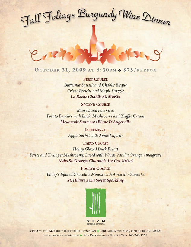 Fall Wine Dinner 10.21.09